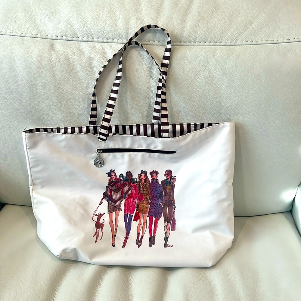 Iconic Reversible Henry Bendel Girl Nylon Tote